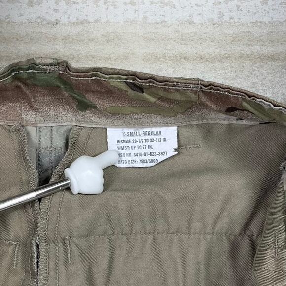 Vintage 90s Military Camo Tactical Pants 26x30 Baggy Cargos XS Regular Terrain - Picture 6 of 6